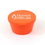 cendrier de poche p'tite boite personnalisée en plastique orange Nomad Attitudd
